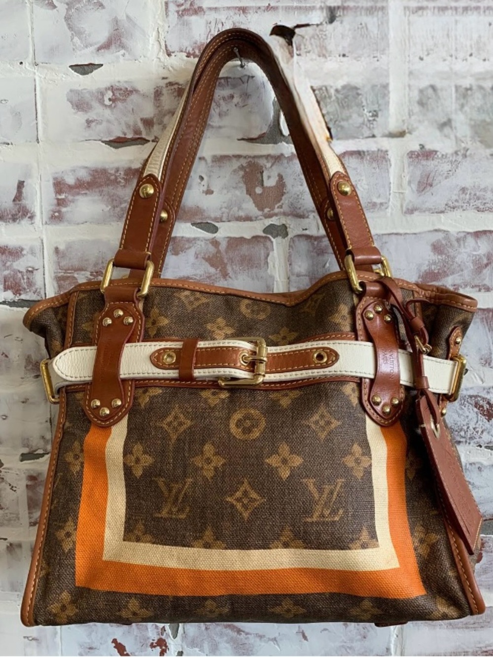 Limited Edition Louis Vuitton Tissé Rayures PM Tote